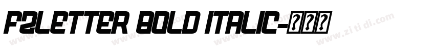 fzletter Bold Italic字体转换